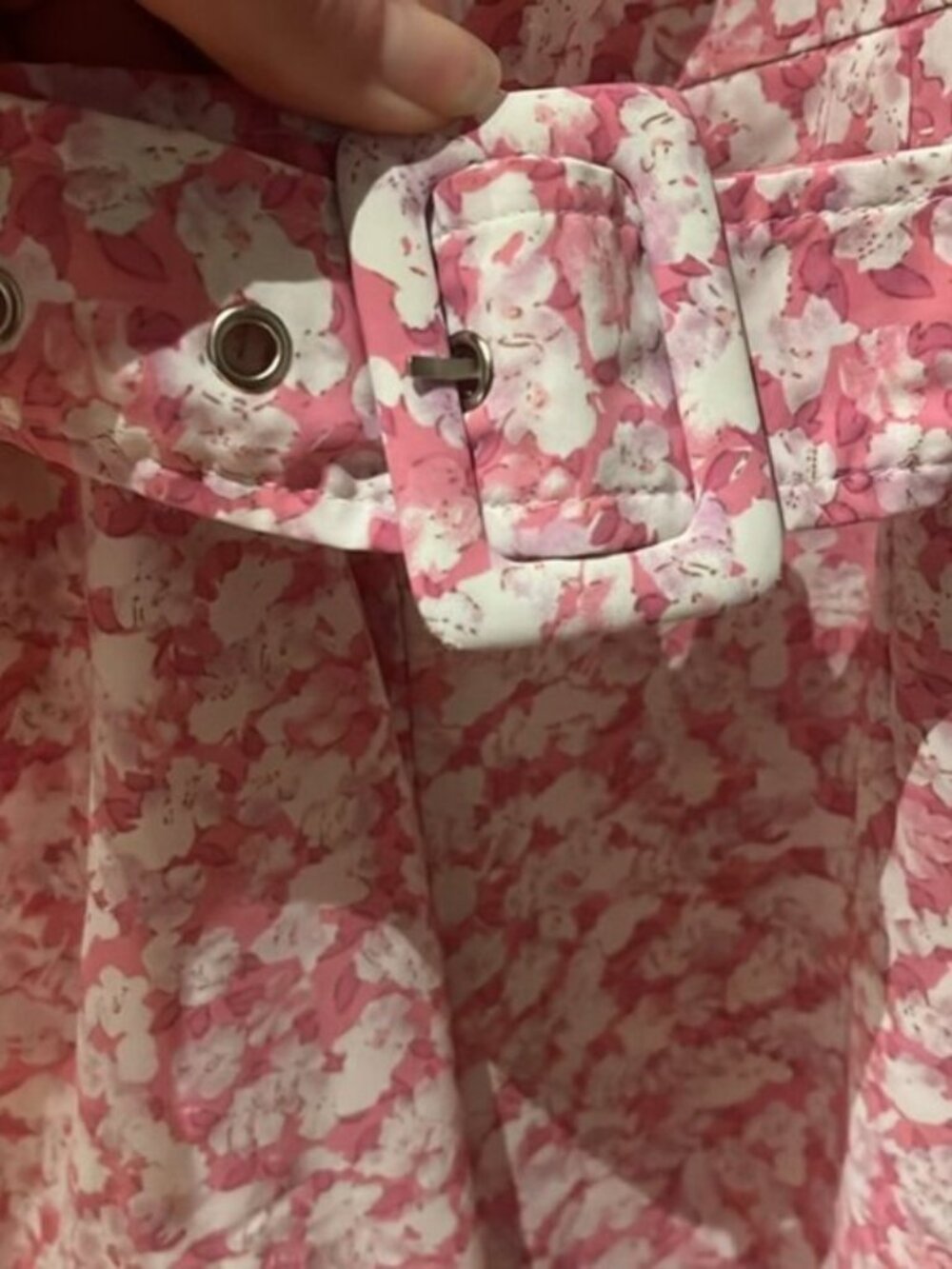 Feel in Women's Short Sleeve Floral Print Belted Jumpsuit - Picture 12 of 12